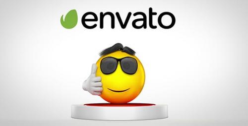 Videohive - Jumping Emoji Logo Reveal