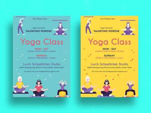 Yoga Class Flyer Template-04 - yoga-class-flyer-template-04