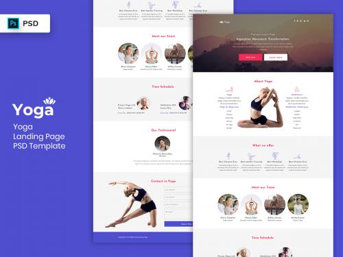 Yoga Landing Page PSD Template-02 - yoga-landing-page-psd-template-02