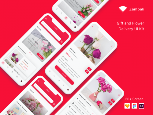 Zambak - Gift and Flower Delivery App UI Kit - zambak-gift-and-flower-delivery-app-ui-kit