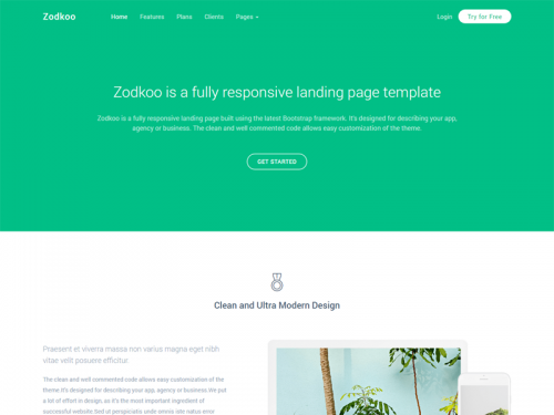 Zodkoo - Responsive Landing Page Template - zodkoo-responsive-landing-page-template