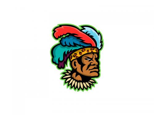 Zulu Warrior Head Mascot - zulu-warrior-head-mascot-70027a83-38d8-4ff8-8a7f-65d435aae97e