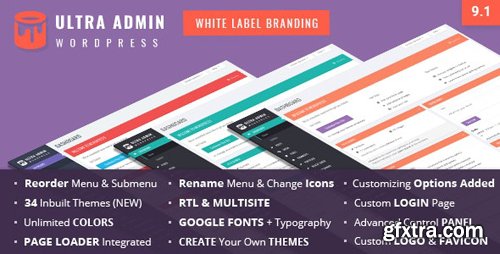 CodeCanyon - Ultra WordPress Admin Theme v9.1 - 9220673