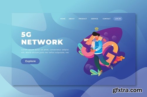 5G Network - PSD and AI Web Template