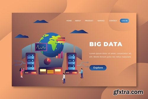 Big Data - PSD and AI Vector Landing Page