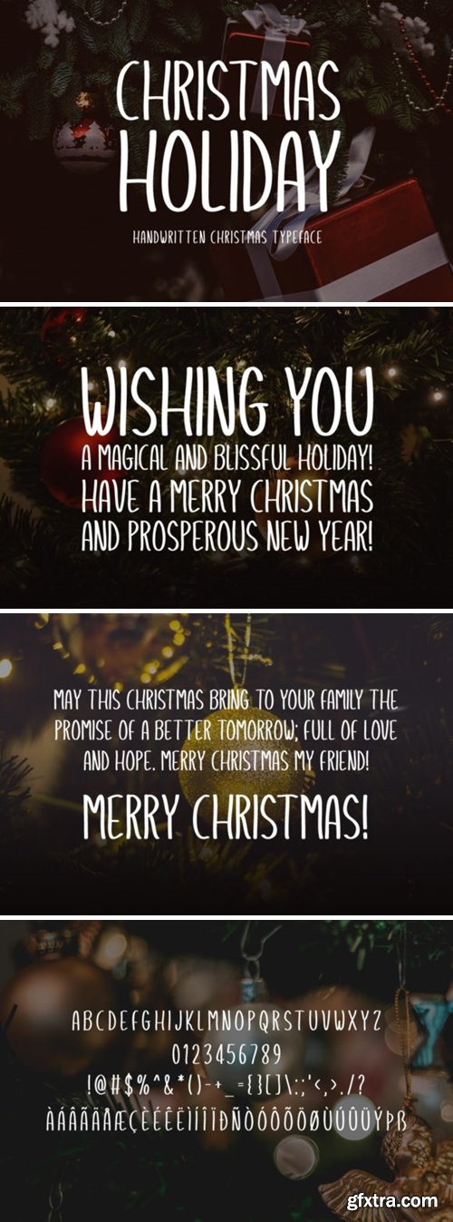 Christmas Holiday Font