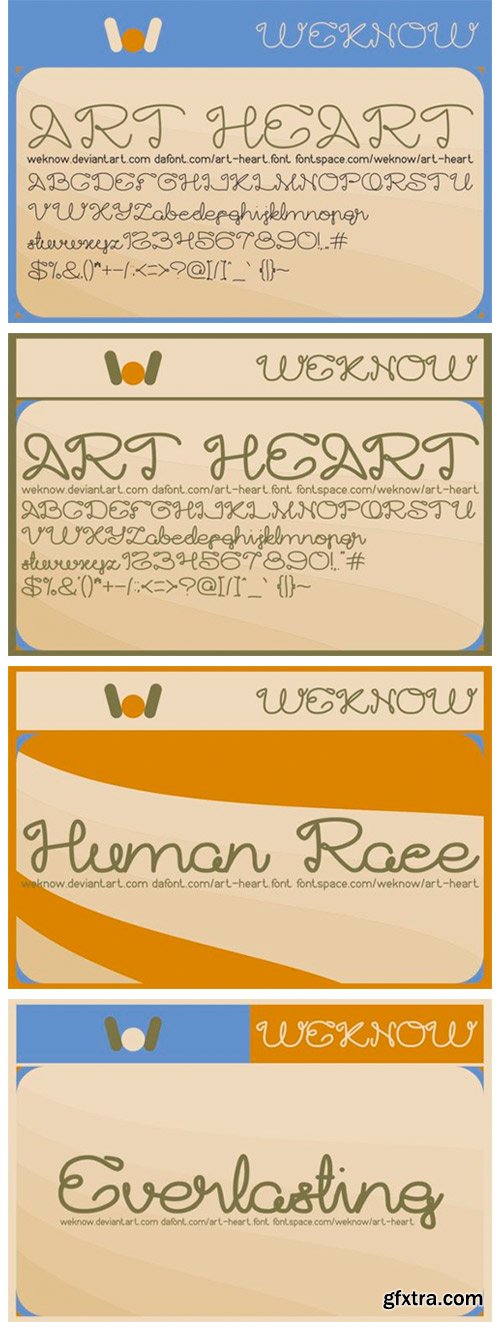 Art Heart Font