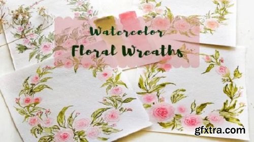 Watercolor Floral Wreath | Learn to paint Wreaths in simple steps