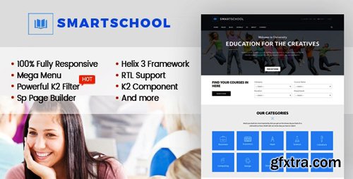 ThemeForest - SmartSchool v3.9.6 - Creative Responsive Schoolб Education Joomla Template With Page Builder - 20598970