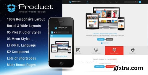 ThemeForest - Product v3.9.6 - Responsive Business Joomla Template - 8260129