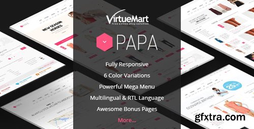 ThemeForest - Papa v3.9.6 - Responsive Multipurpose VirtueMart Template - 8347950