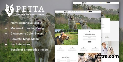 ThemeForest - Petta v3.9.6 - Responsive Joomla Template for Pet Care Service Shop - 16361414