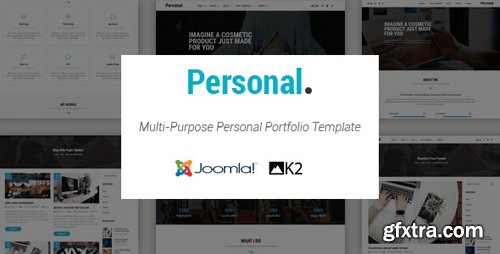 ThemeForest - Personal v3.9.6 - Responsive Multi-Purpose Portfolio Joomla Template With Page Builder - 20766453