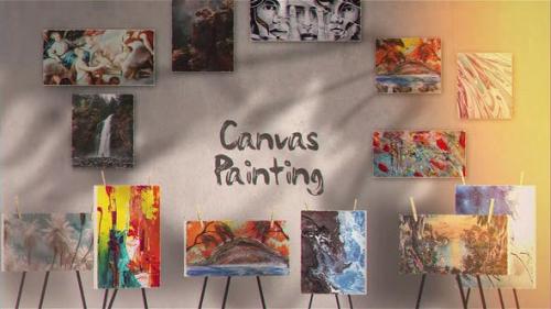 Videohive - Canvas Painting Gallery