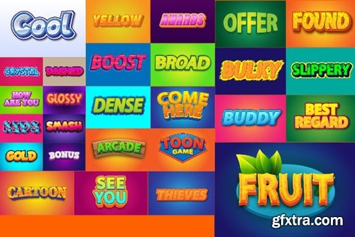 Cartoon AI Text Effect 27 Style Vol. 1 2999624