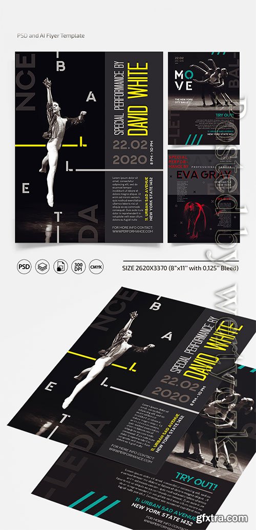 Ballet - Premium flyer psd template