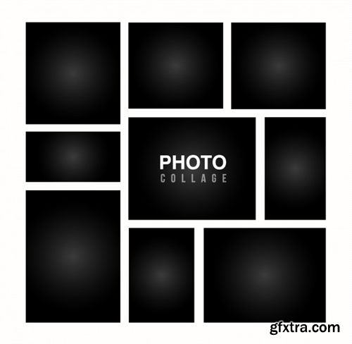 black-photo-frame-collage-template_74092-41