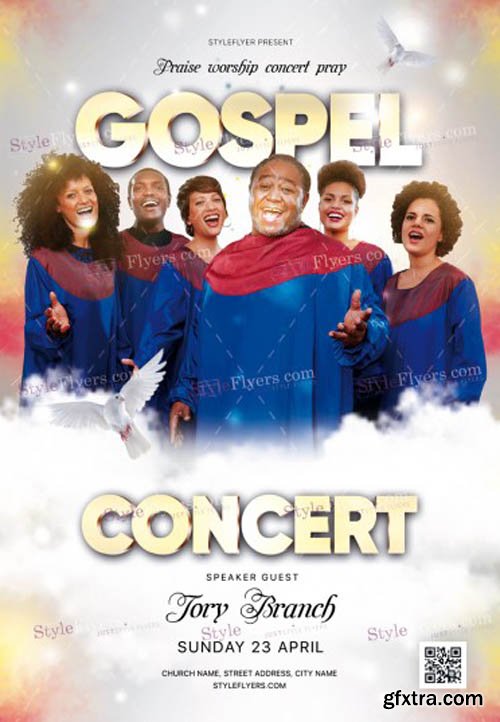 Gospel Concert V2202 2020 PSD Flyer Template