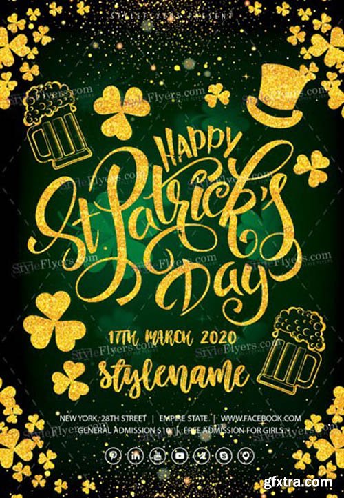 Patricks Day V2202 2002 PSD Flyer Template