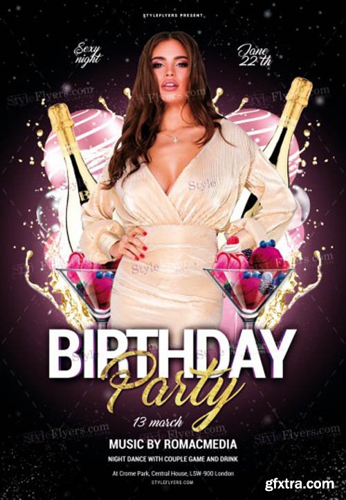 Birthday Party V2202 2020 PSD Flyer Template