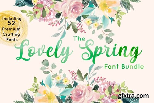 The Lovely Spring Font Bundle