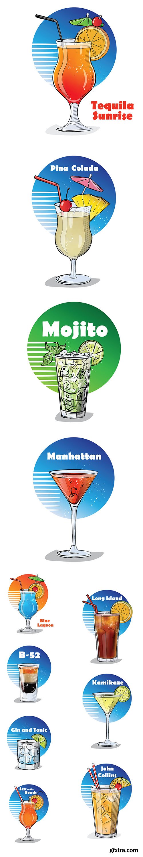 Hand-Drawn Illustration Cocktail