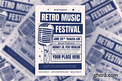 Retro Music Experience Flyer