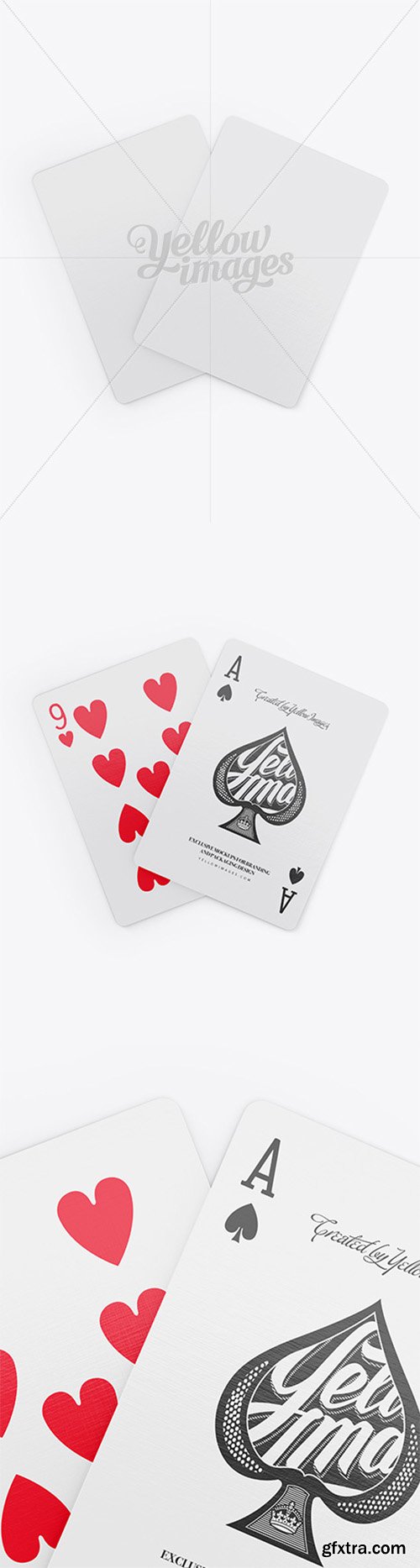 Two Playing Cards Mockup 14082