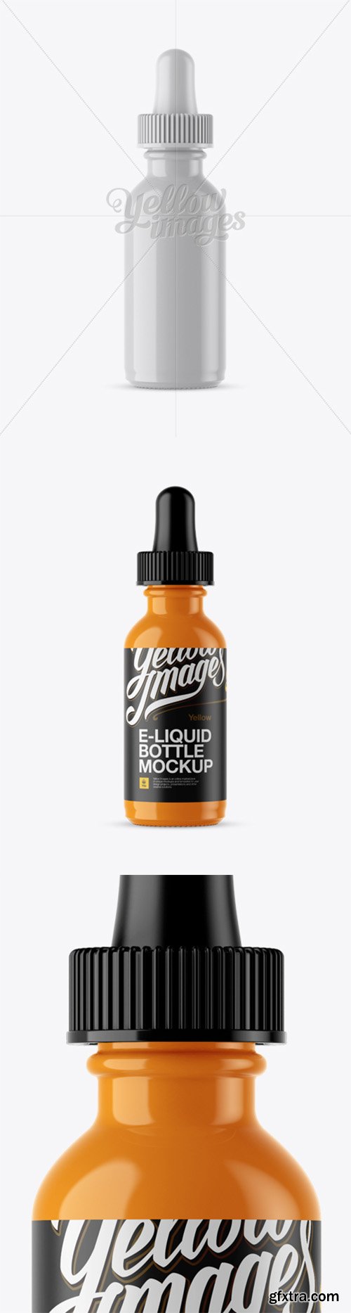 Ceramic E-Liquid Bottle Mockup 13999