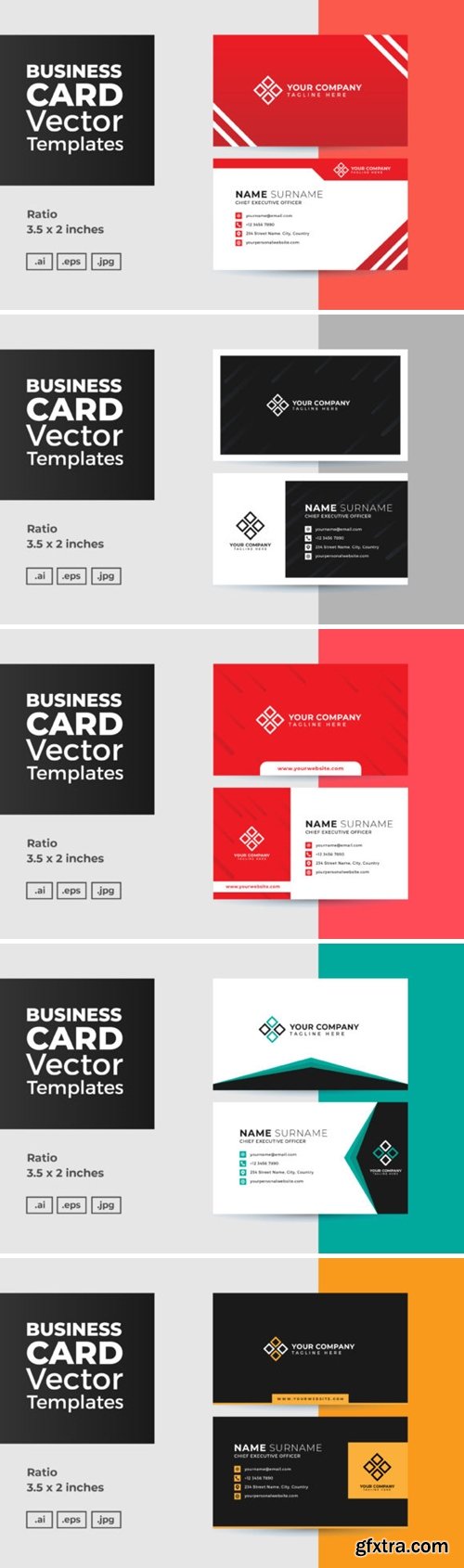 Business Card Vector Template