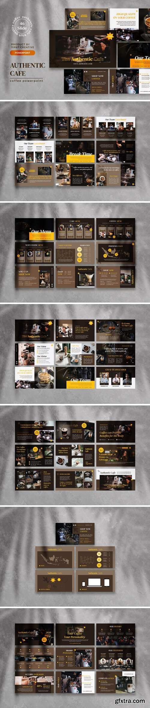 Authentic Coffee Presentation Template