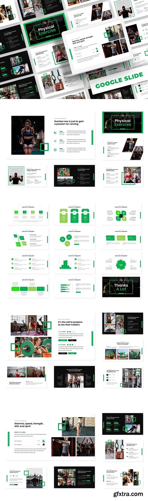 Physical Powerpoint, Keynote and Google Slides Templates