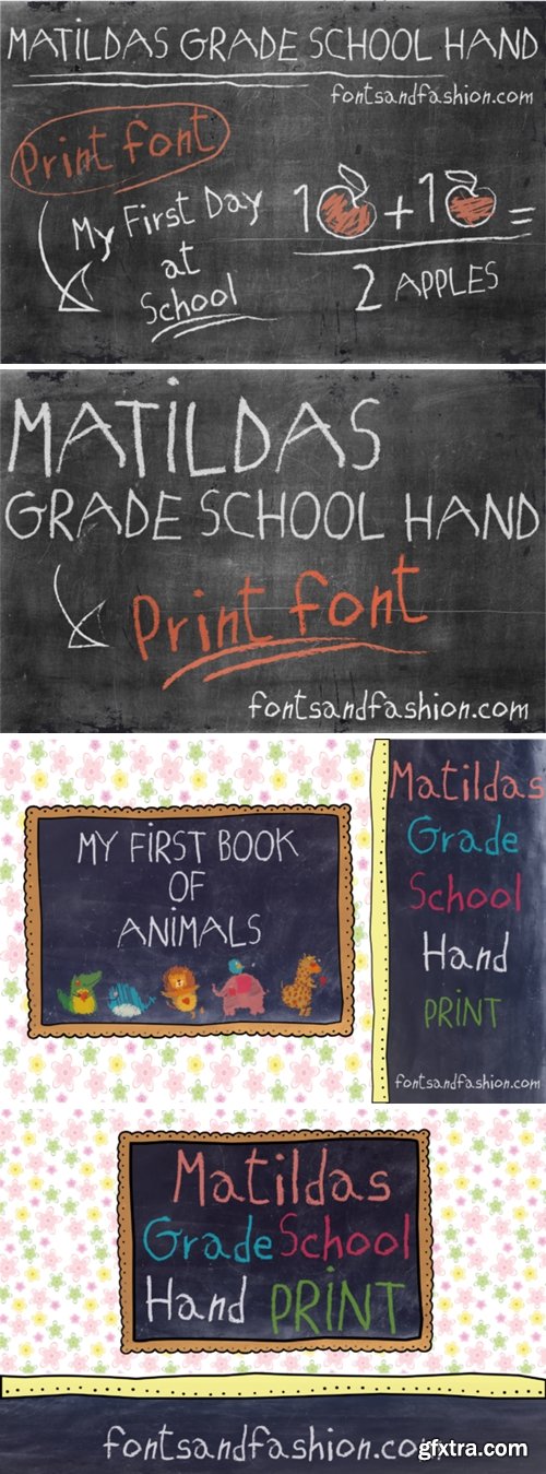 Matilda\'s Grade School Hand Print