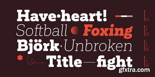 Corporative Slab Font Family