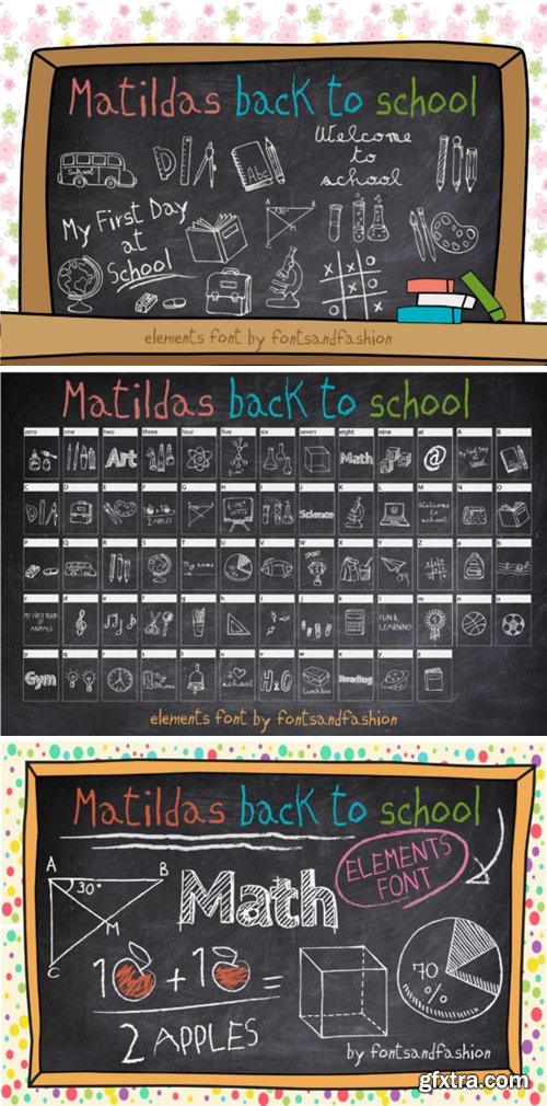 Matildas Back to School Font