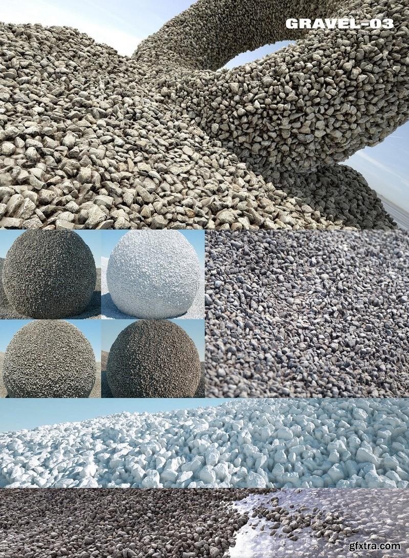 Download GRAVEL-03 PBR Material » GFxtra