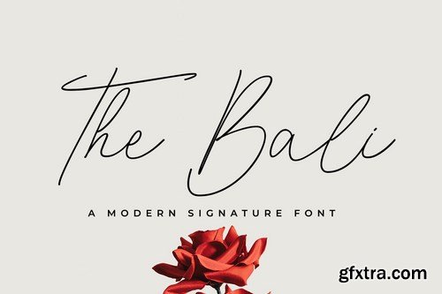 The Bali Signature Font