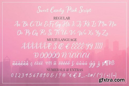 CM - Sweet Candy Pink Script (2 layered) 4601024