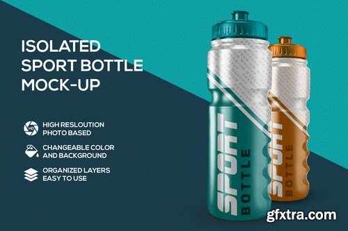 Sport bottle mockup