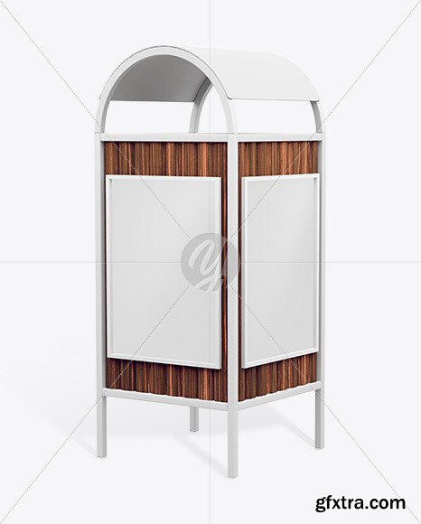 Advertising Rubbish Bin Mockup