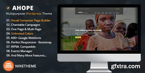 ThemeForest - Nonprofit WordPress Theme - Ahope v2.2.9 - 19843647