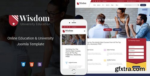 ThemeForest - Wisdom v1.0.0 - Multipurpose & Responsive Education Joomla Template - 24219027