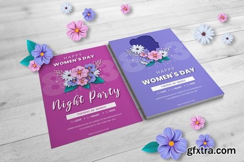 Happy Womens Day Flyer Template