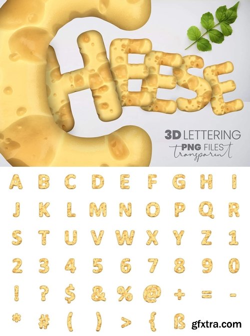 Swiss Cheese 3D Lettering