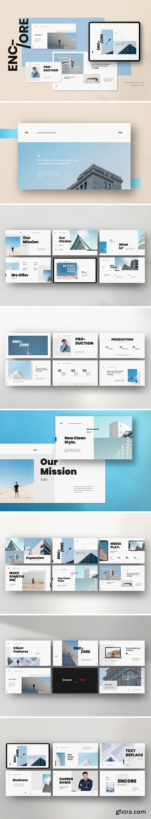 ENCORE - Minimal Business Powerpoint and Keynote