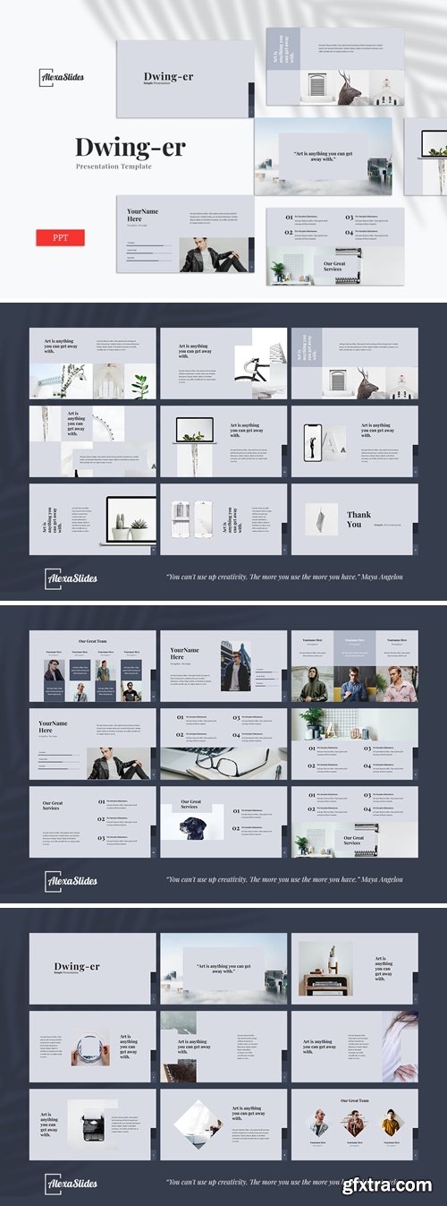 Dwinger - Creative Powerpoint, Keynote and Google Slides Templates