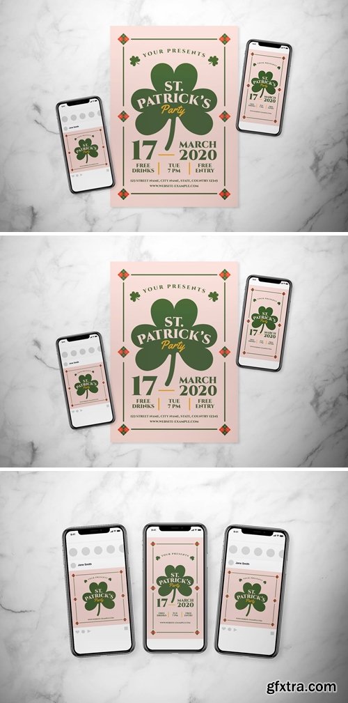 St. Patrick\'s Party Flyer Set