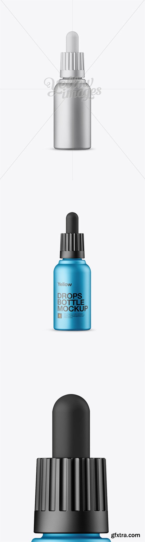 Metallic Dropper Bottle Mockup 16169