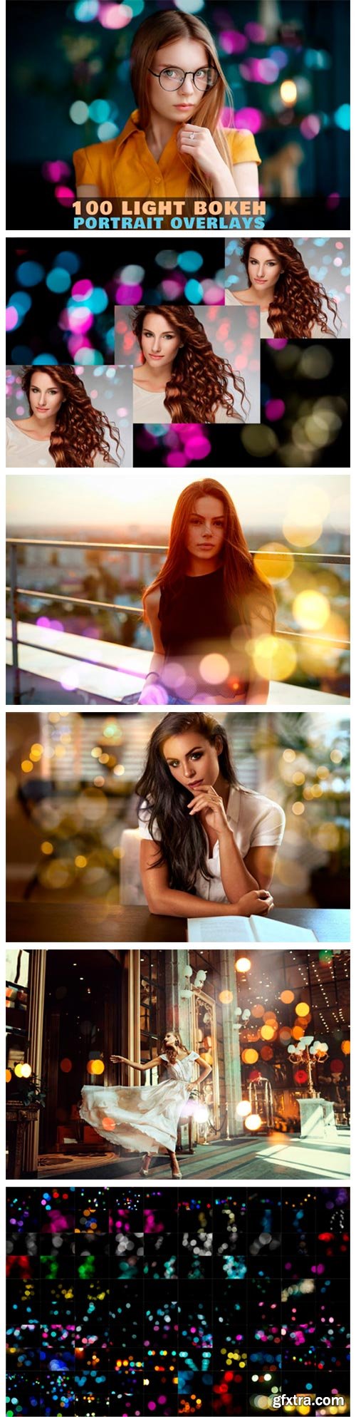 Light Bokeh Portrait Photo Overlays 3012158