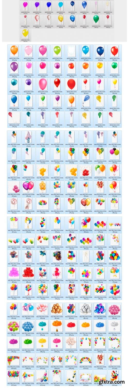 300 Balloons Overlays 3012060